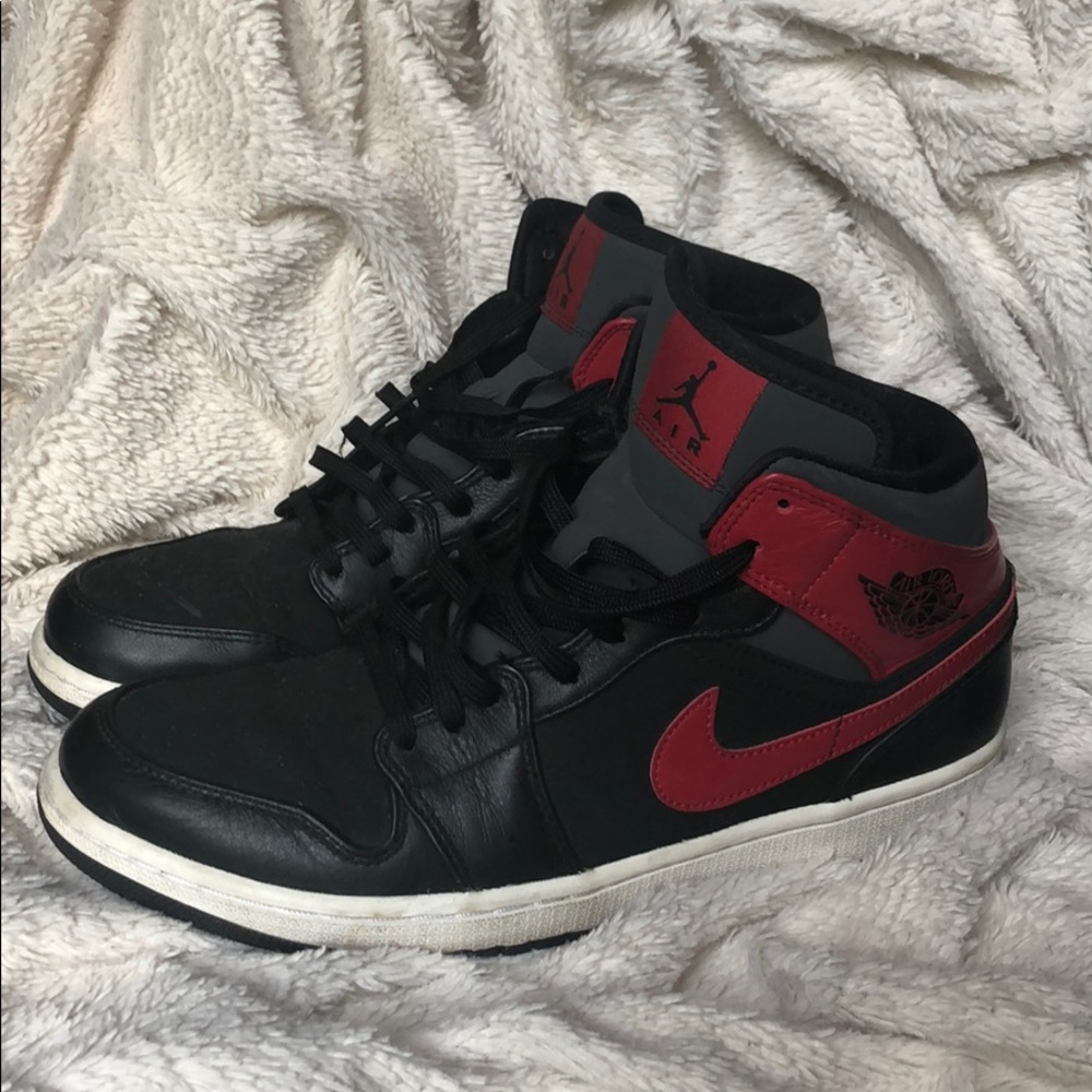 Black and Red AIR JORDANS